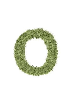 The letter from the alphabet of arugula.の写真素材