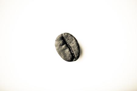 Coffee beans on a white background. Toned.の写真素材