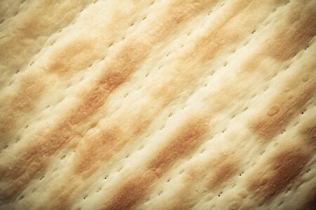 The texture of homemade puff pastry for the background. Toned.の写真素材