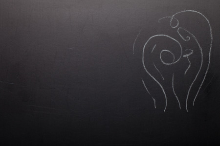 Abstract pattern on a chalkboard.の写真素材