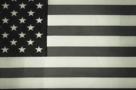 Texture of american flag on a cloth for background. Toned.の写真素材