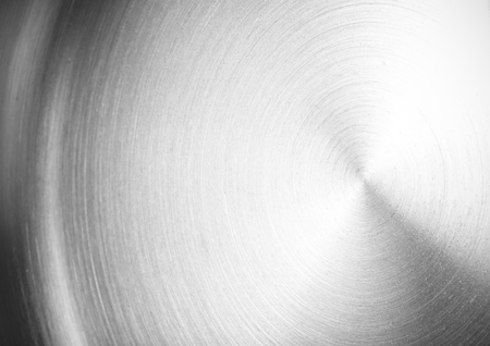 Textured surface of new metal pan. Toned.の写真素材