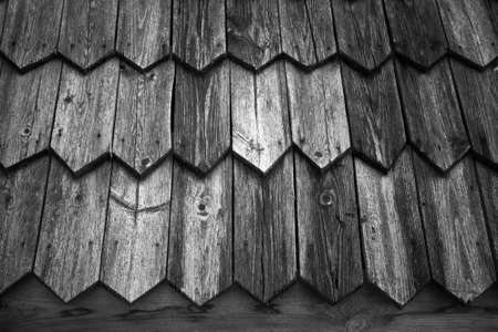 Fragment of old wooden house. Toned.の写真素材
