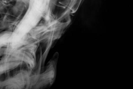Cloud of smoke on black background. Defocused.の写真素材