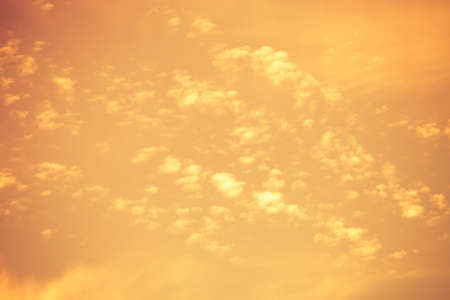 White clouds on a blue sky. Selective focus. Toned.の写真素材
