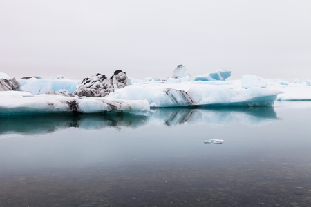 Iceberg lagoon jokulsarlon on the south of Iceland.