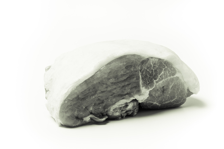 Fresh raw pork meat on a light background. Toned.の写真素材