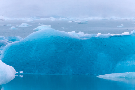 Iceberg lagoon jokulsarlon on the south of Iceland. Toned.の写真素材
