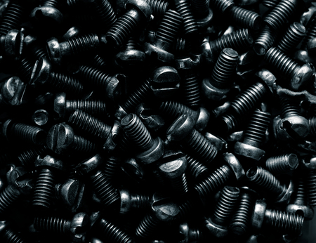 Much of screws for textured background. Toned.の写真素材