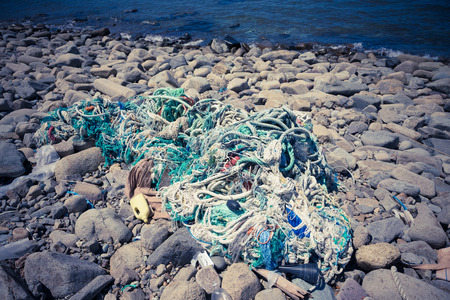 Cape Stolbchaty. Cape on the west coast of the island of Kunashir. It is composed of layers of basaltic lavas of the Mendeleyev volcano.の写真素材