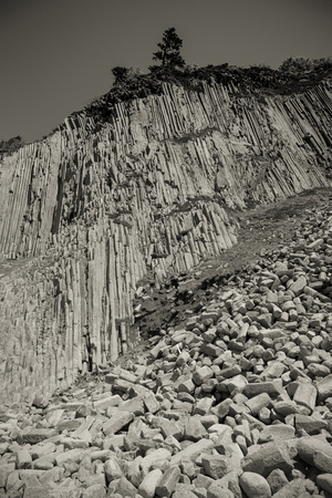 Cape Stolbchaty. Cape on the west coast of the island of Kunashir.