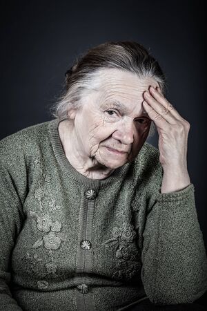 Portrait of elderly woman.の写真素材