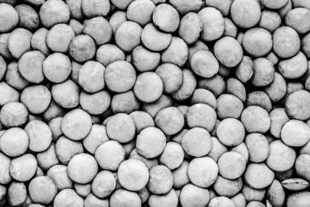 Lentils texture close up for background. Toned.の写真素材