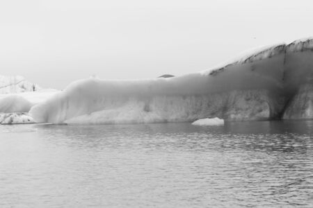 Iceberg lagoon jokulsarlon on the south of Iceland. Toned.