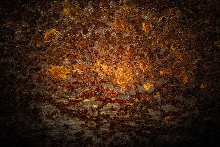 Abstract pattern of rust on old metal textured surface for background. Toned.