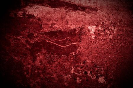 Abstract pattern of rust on old metal textured surface for background. Toned.の写真素材
