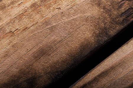 Surface of old textured wooden board for background.