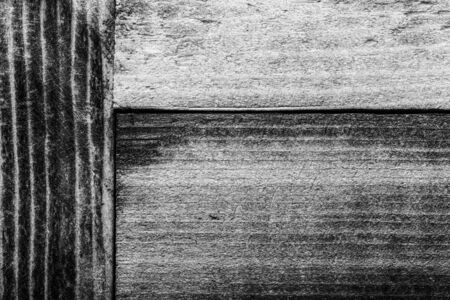 Surface of old textured wooden board for background. Toned.の写真素材