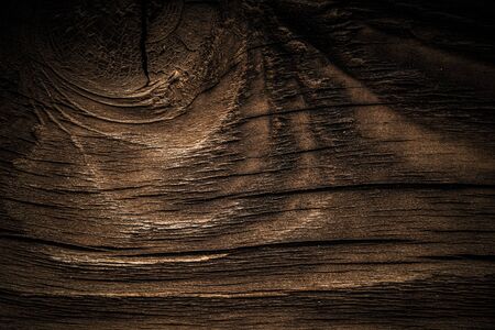 Surface of old textured wooden board for background. Toned.の写真素材