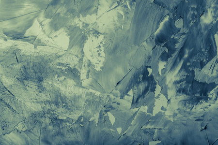 Textured plastered background with a variety of arbitrary stains. Toned.