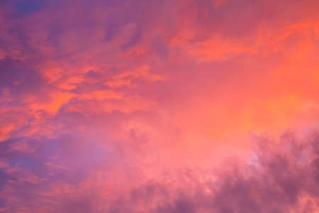 Beautiful colored clouds on the natural background of the sky.