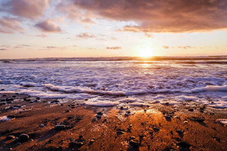 Beach view in Greymouth, NZ