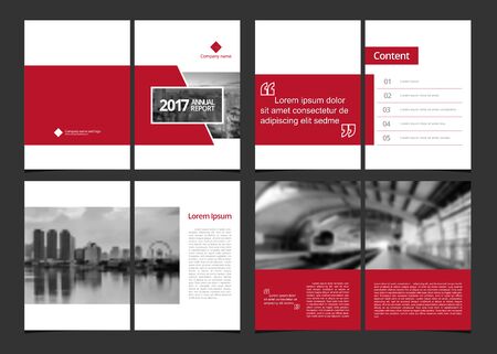 Annual report template design.のイラスト素材