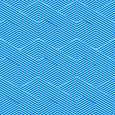 Blue two tone chevron stripe pattern seamless abstract vector.のイラスト素材