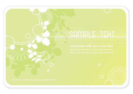 floral background or business-card templateのイラスト素材