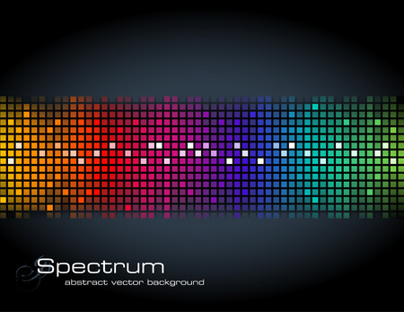 abstract rainbow-colored mosaic backgroundのイラスト素材