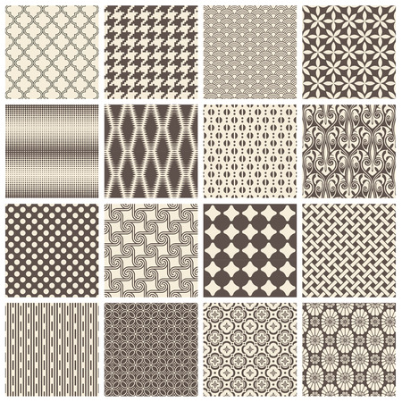 large collection of seamlessly tiling patternsのイラスト素材