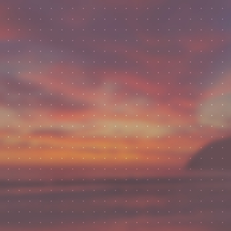 seascape/summer vector background with overlayのイラスト素材