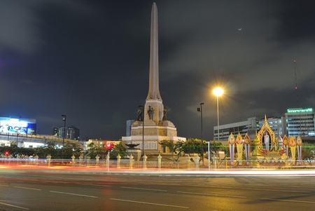 The large victory monument in bangkokのeditorial素材