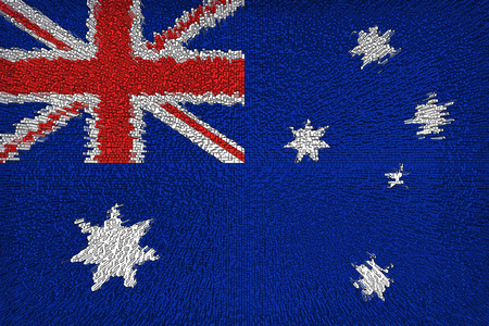 Beautiful flag of Australiaの写真素材