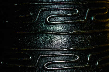 Abstract pattern on a metal surface close up