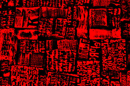 Abstract background of words and letters close up