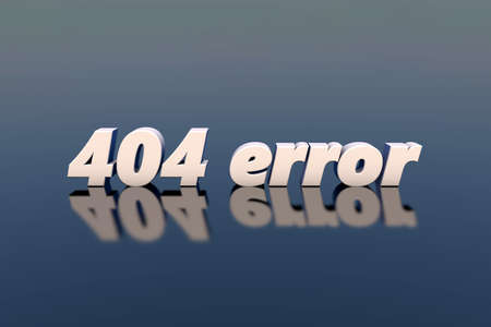 3D illustration Day of webmasters. Connection error 404 close up.の写真素材