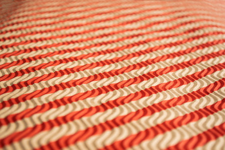 Striped corrugated cardboard texture close up.
