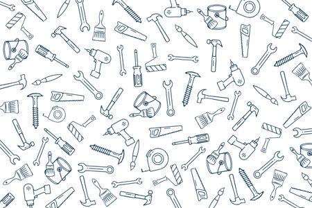 International Workers' Day. Background from many tools close up.の写真素材