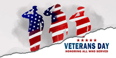 American National Holiday. US Flag background with American stars, stripes and national colors. Memorial Day or Veterans Day concept.のイラスト素材