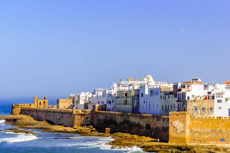 View of cityscpe of Essaouira in Moroccoの写真素材