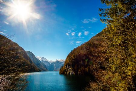 View on Koenigsee by Ramsau in Bavaria