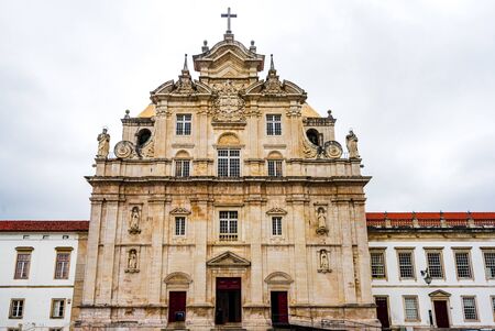 New Cathedral - Se Nova de Coimbra - of Coimbra, Portugalの写真素材