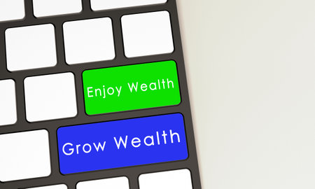 Keyboard computer notebook laptop technology digital green color enjoy wealth blue grow wealth...