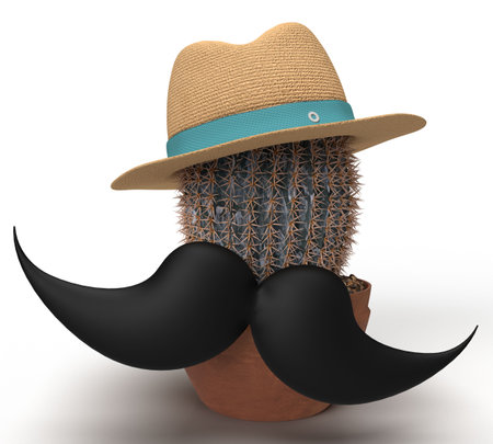 <p>cantus moustache black color hat symbol mexico sombero culture religion celebration festival mayo carnival latin national hispanic independence country pepper object instrument party.3d render</p>の写真素材