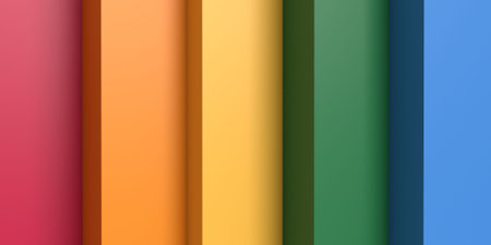 Pride color yellow green blue red orange violet purple colorful rainbow background wallpaper box...
