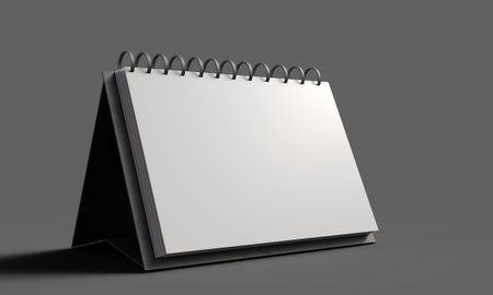 calendar object white color isolate mockup empty blank calendar page month year event party template blank paper design office week date day diary sheet meeting organizer monthly deadline mockup eventの写真素材