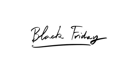Black friday sale text font calligraphy hand written lettering script black color object Black friday sale shopping sale discount marketing offer promotion price advertisement special retail businessのイラスト素材