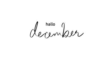 hallo december month text font calligraphy hand written lettering script merry christmas happy new year hallo december celebration beautiful gift quote calendar hallo december cosy winter season timeのイラスト素材