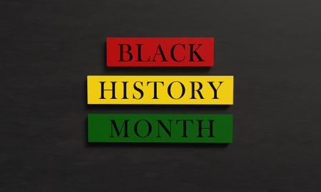 BLACK HISTORY MONTH text font red yellow green color black dark african america february month january culture freedom human right diversity united state america us usa national black history month